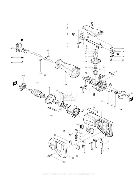 makita jrv parts diagram  assembly