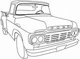 Coloring Pages Truck Gmc Ford Getcolorings Classic Color sketch template