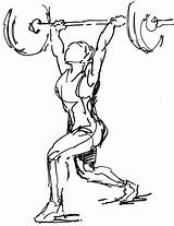 Drawing Weightlifting Weight Lifting Workout Fitness Drawings Female Bodybuilder Crossfit Sketch Gym Girl Muscular System Weightlifter Olympic Sketches Girls Para sketch template