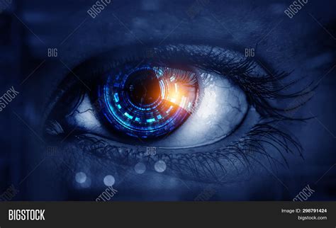 abstract high tech eye image photo  trial bigstock