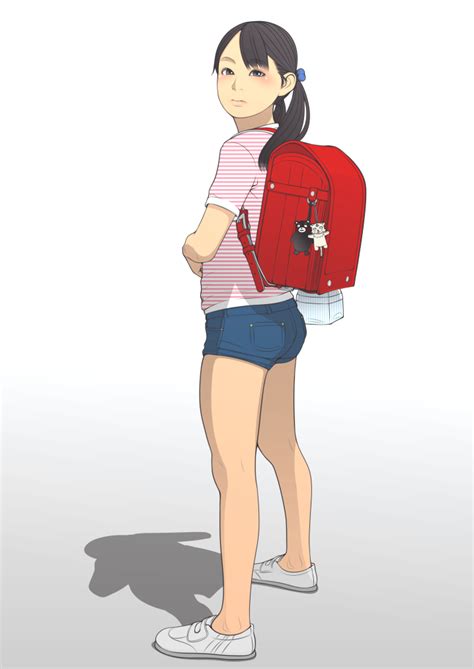 Shinchou Ni Kansuru Kousatsu 1girl Ass Backpack Bag From Behind