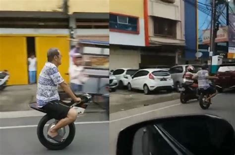 viral video kakek di makassar yang jago mengendarai motor satu roda hai