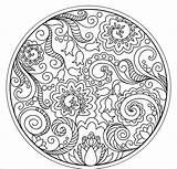 Colorare Mandala Disegno Spirale Fiore Mandalas Disegnare Cerchio Foglie Archzine Loto Mazzo Simbologia Petali sketch template