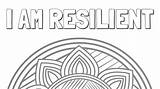 Resilient Coloring Mental Health Color sketch template