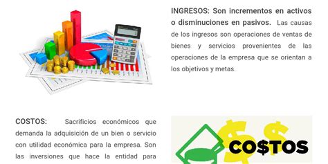 ingresos costos  gastos infogram