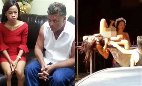 drunk farang arrested for oral sex on bar girl in pattaya