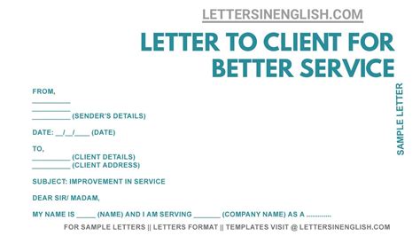 letter  client   service   write letter  client