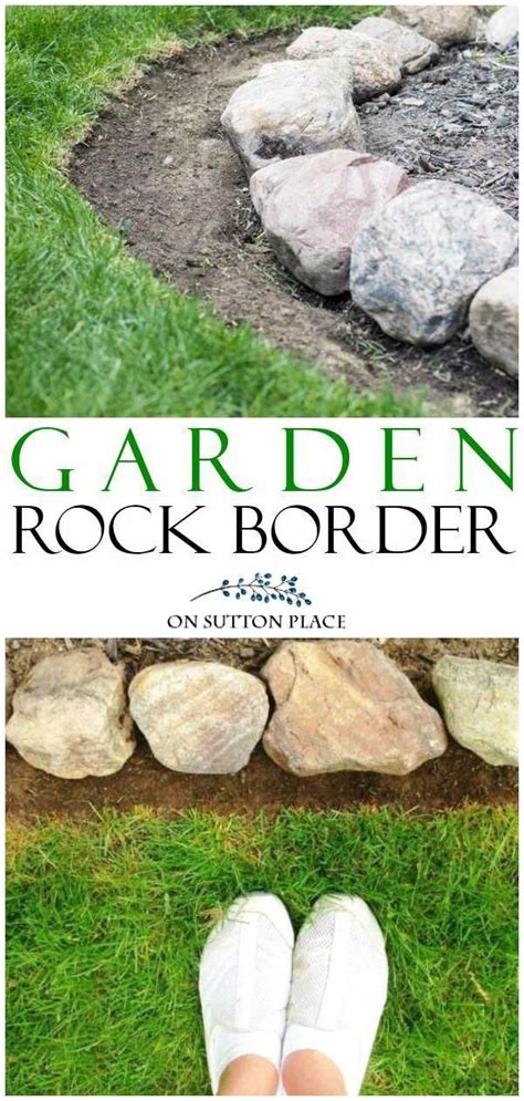 maintain  garden rock border   garden rock border rock