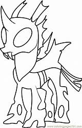Coloring Thorax Mature Pages Pony Little Friendship Magic Coloringpages101 Printable Getdrawings sketch template