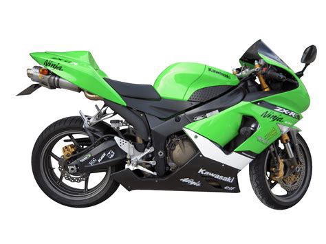 green kawasaki motorcycle transparent png stickpng