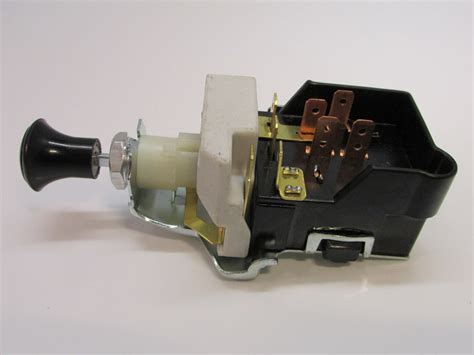 gm style universal headlight switch black bakelite domed knob series retroelectrical