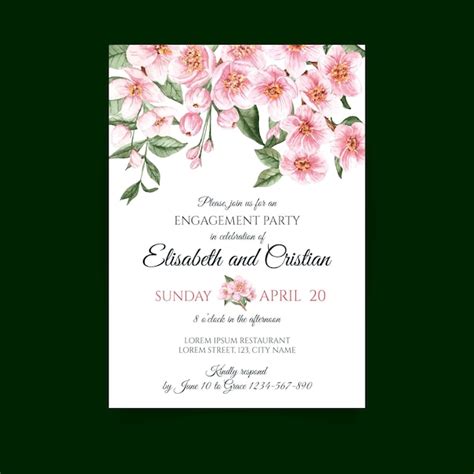 vector wedding card  floral elements