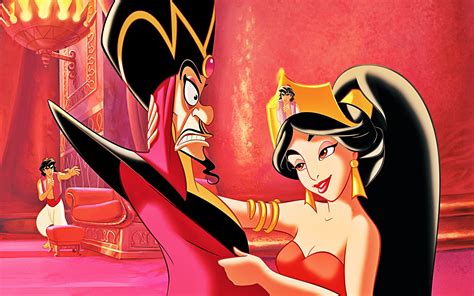 Walt Disney Book Images Prince Aladdin Jafar And Princess Jasmine