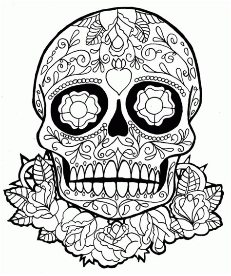 sugar skull coloring pages  coloring pages  kids