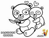 Mother Pandas Samuel Mum Yescoloring Momma Bebe Coloringhome Osos Adults sketch template