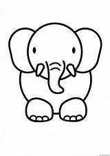 Elephant Printable Pages Coloring Animal Kids Print Animals sketch template