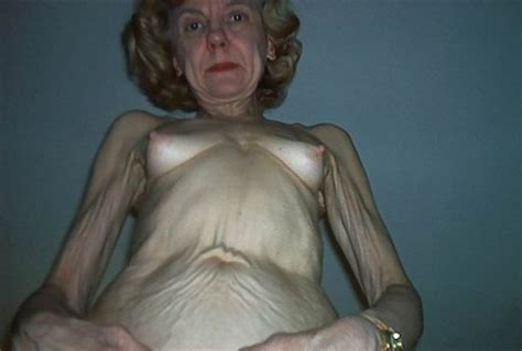 old skinny saggy granny nude