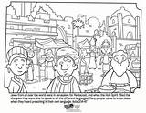 Coloring Kids Acts Pages Pentecost Bible People Volume Showing Spreading Good sketch template