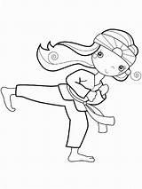 Karate Martial Taekwondo Karateca Enfant Colorare Bambino Disegno Sellos Digitales Marisa Straccia Coloringhome Bordar Spalle Besuchen Kata Ballett Stempel sketch template