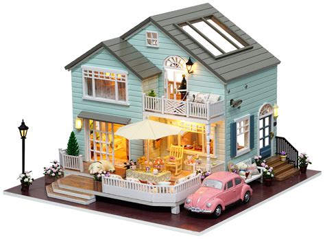 diy miniature dollhouse kit queenstown suburban house etsy