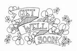 Coloring Greeting Adult Cards Pages Printable Soon Well Card Downloadable Colouring Diy Sheets Choose Board Birthday sketch template