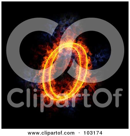 royalty  rf clipart illustration   blazing number  symbol