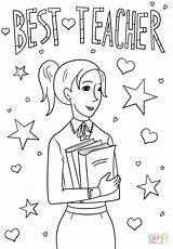 Teacher Coloring Appreciation Pages Teachers Getdrawings sketch template