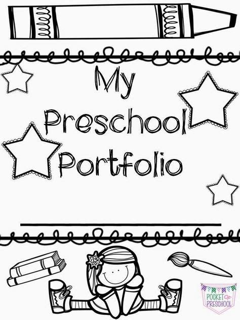 portfolio covers  preschool pre   kindergarten student