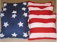 American Flag Cornhole Bags by thebirdofparadise on Etsy