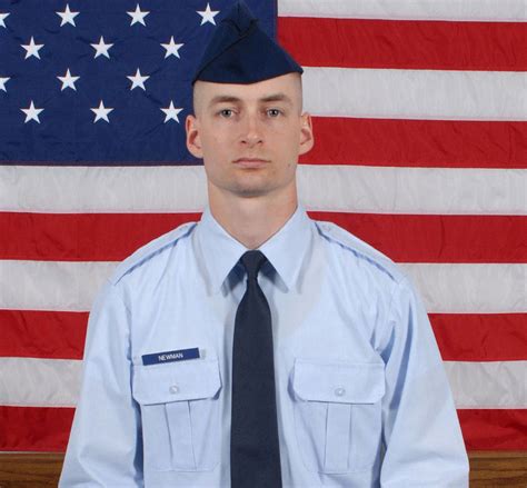 Air Force Airman 1st Class David S Newman And Parchment