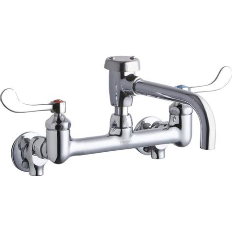 elkay chrome  handle utility faucet lkvsts   faucet commercial faucets chrome