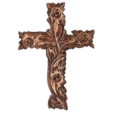 crucifix  sculpted wood  sales  holyartcom
