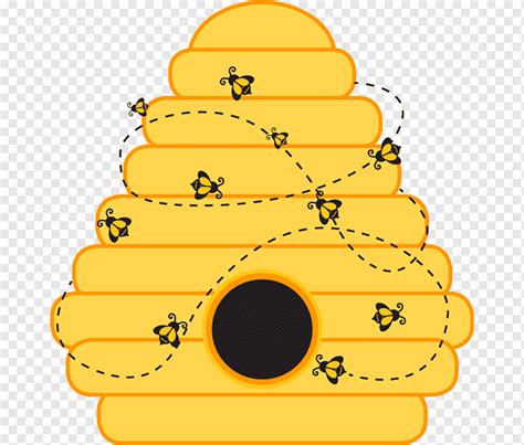 beehive surrounded  bees illustration beehive bumblebee template