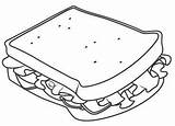 Sandwich Coloring Pages Dibujo Food Colorear Para Cute Digital Colouring Sand Drink Color Stamps Sandwiches Sub Vector School Getdrawings Choose sketch template