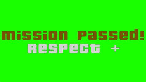 мисcия выполнена Gta Green Screen Mission Passed грин скрин Youtube