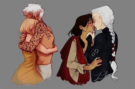 aelin in the gold nightgown rowan elide and manon throne of glass