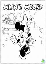 Dinokids Minnie Mouse Coloring Close sketch template