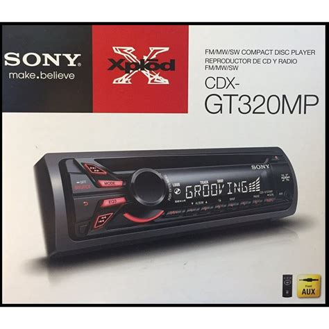 sony xplod cdx gtmp car cd receiver   watt amp  front aux input  detachable