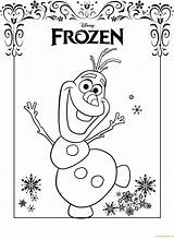Frozen Pages Olaf Coloring Color Print Friendly sketch template