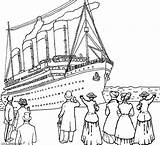 Coloring Ship Pages Titanic Getcolorings Cruise sketch template