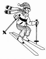 Ski Clipart Skiing Cliparts Skier Clip Bw Skifahrer Gif Skifahren Skis Library Funny Wpclipart Fun El Verbs Document Untitled Quia sketch template