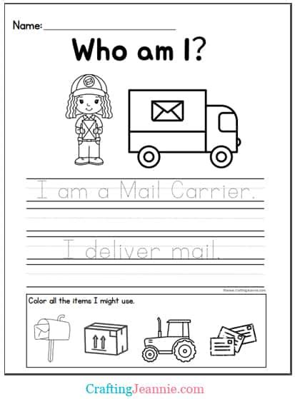 community helper coloring pages  printable