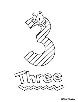 number coloring pages  preschool numbers    tims printables