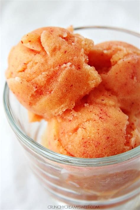 peach sorbet a three ingredient frozen treat that s perfect for