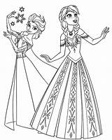 Elsa Mewarnai Getcolorings Berlatih sketch template