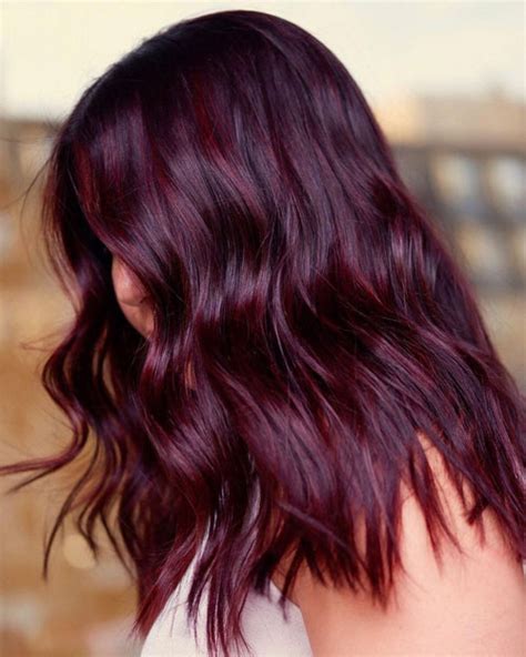 top images black hair  cherry red highlights  popular red  black hair colour