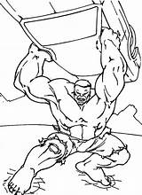 Strong Coloring Pages Man Hulk Heroic Getcolorings Getdrawings Printable sketch template