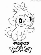 Grookey Kleurplaat Rillaboom Malvorlage Pokémon Kleurplaten Ausmalbild Zamazenta Stemmen Stimmen sketch template