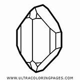 Diamante Página Cristallo Ultracoloringpages Dibujo sketch template