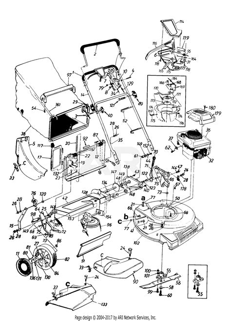 mtd     propelled mower gas  parts diagram  complete assembly